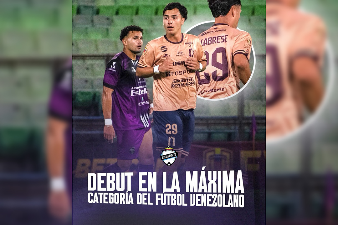 Sebastian Calabrese debuta en la máxima categoría del futbol venezolano
